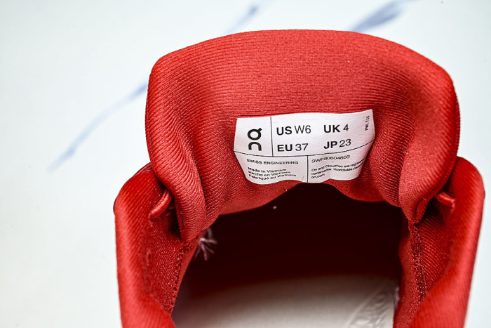 ON RUNNING LEISURE SPORTS SHOES RED/WHITE