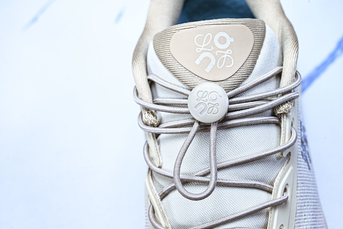 ON RUNNING LEISURE SPORTS SHOES BEIGE/BLUE/BEIGE