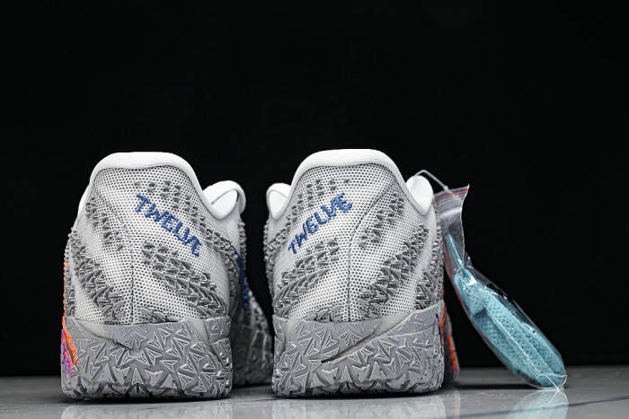 HF2794-100 JA 3 LIGHT SHOW CASUAL BASKETBALL SHOES LIGHT GRAY/GREY/ORANGE