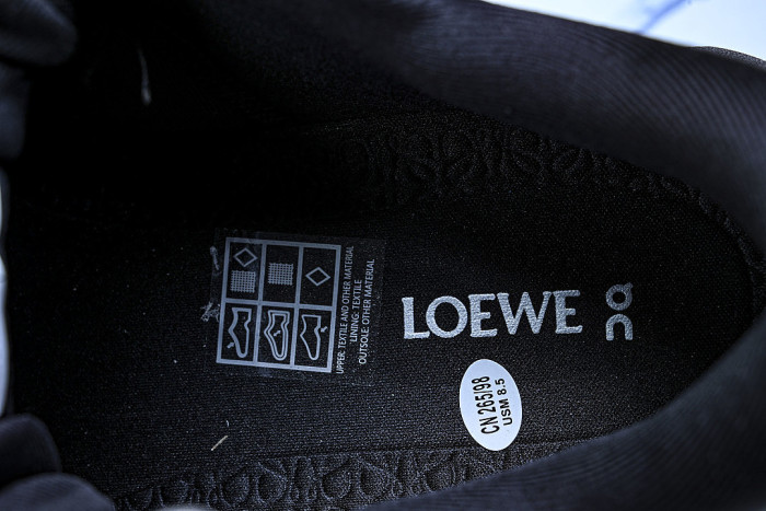 ON RUNNING LEISURE SPORTS SHOES BLACK/DARK BROWN