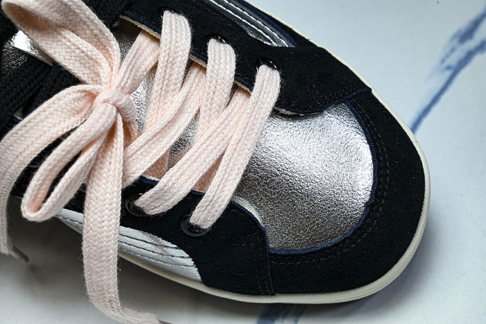 D1GH261013 CT CLUB RETRO LOW-TOP CASUAL SNEAKERS SILVER/BLACK