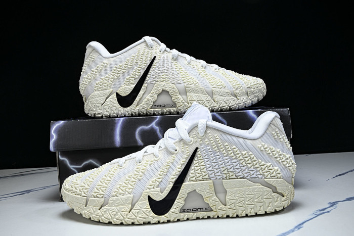 HF2794-101 JA 3 SOUND CHECK CASUAL BASKETBALL SHOES WHITE/PURE WHITE
