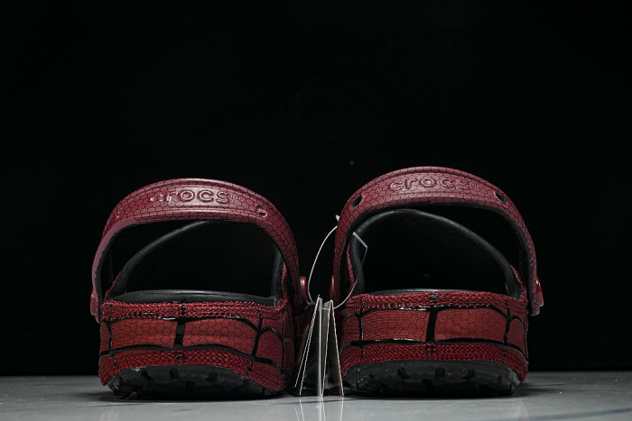 211489-90H FASHIONABLE RUBBER-SOLED FRONT-OPENING SLIPPERS RED/BLACK