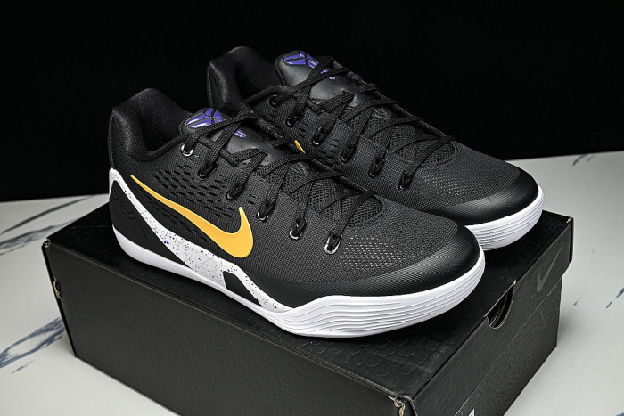 IH1401-002 KOBE 9 ELITE LOW PRACTICAL BASKETBALL SHOES BLACK/INKINESS