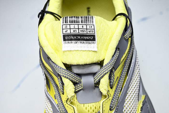 WMRTN 1197 BALENCIAGA JET THICK SOLED LOW TOP DAD SHOES DARK GRAY/YELLOW