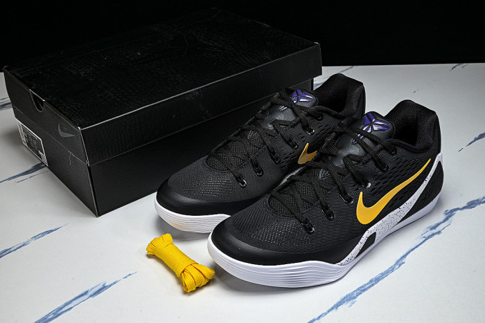 IH1401-002 KOBE 9 ELITE LOW PRACTICAL BASKETBALL SHOES BLACK/INKINESS