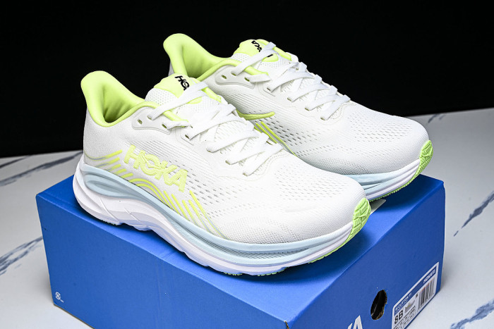 1176573 FYZ ONE CLIFTON 11 LIGHTWEIGHT AND BREATHABLE MESH RUNNING SHOES WHITE/ICE BLUE/GREEN