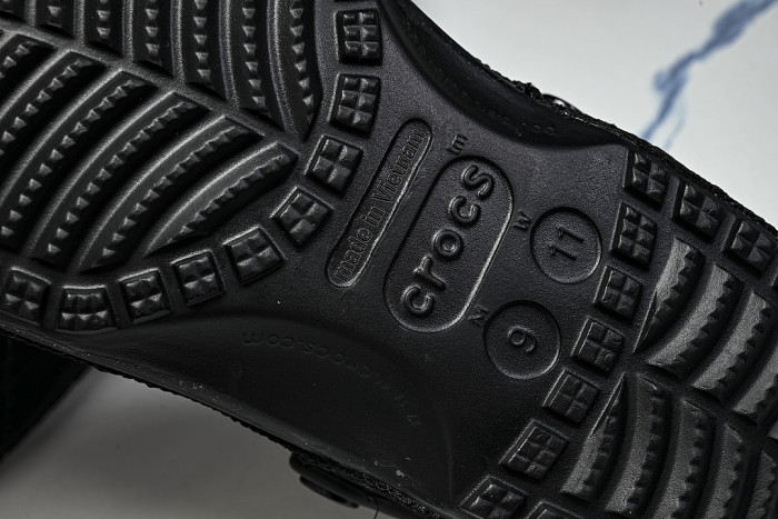 211489-90H FASHIONABLE RUBBER-SOLED FRONT-OPENING SLIPPERS BLACK/BLACK/BLACK