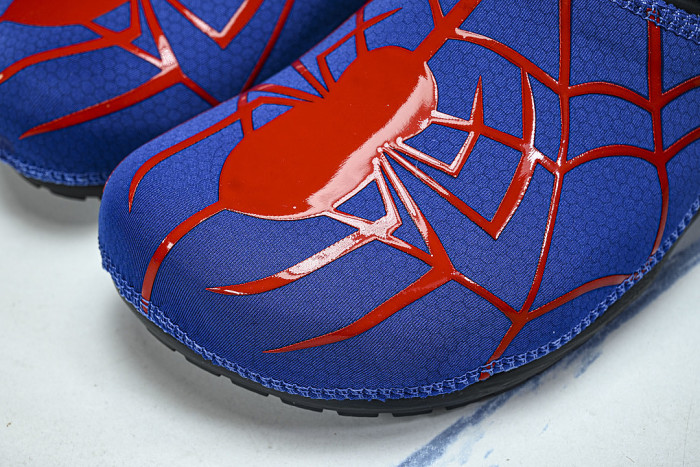 211489-90H FASHIONABLE RUBBER-SOLED FRONT-OPENING SLIPPERS BLUE/RED