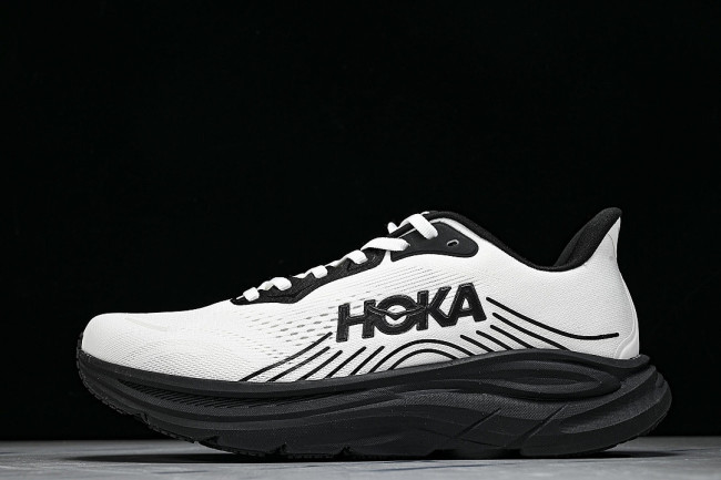 1176572 WHTB ONE CLIFTON 11 LIGHTWEIGHT AND BREATHABLE MESH RUNNING SHOES WHITE/BLACK