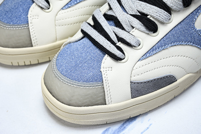 D1GH261002 CT CLUB RETRO LOW-TOP CASUAL SNEAKERS WHITE/BLUE/BLACK