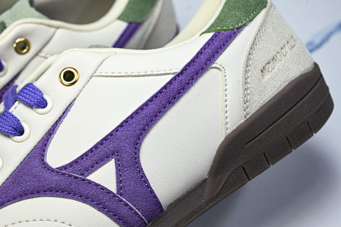 D1GH261007 CT CLUB RETRO LOW-TOP CASUAL SNEAKERS WHITE/PURPLE/GREEN/BROWN/GREY