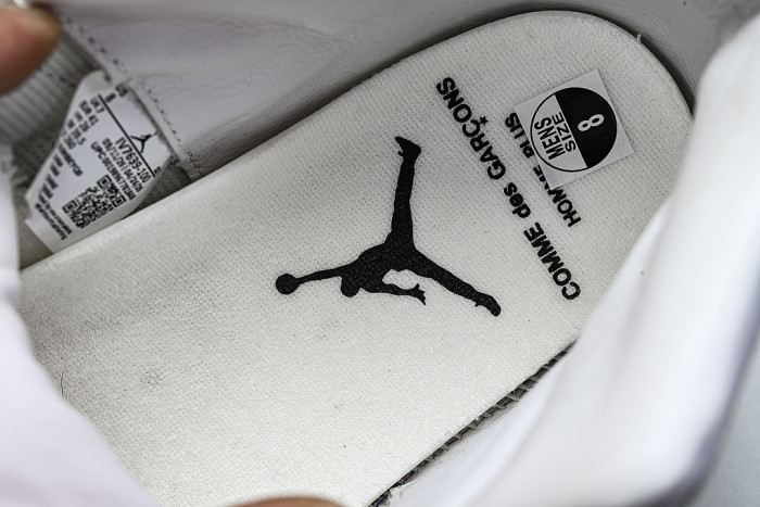 IV7639-100 COMME DES GARÇONS X AIR JORDAN 11 AJ11 WHITE/PURE WHITE
