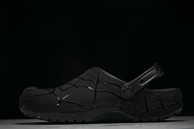 211489-90H FASHIONABLE RUBBER-SOLED FRONT-OPENING SLIPPERS BLACK/BLACK/BLACK