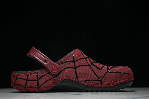 211489-90H FASHIONABLE RUBBER-SOLED FRONT-OPENING SLIPPERS RED/BLACK