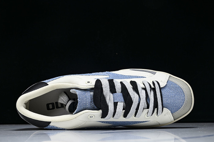 D1GH261002 CT CLUB RETRO LOW-TOP CASUAL SNEAKERS WHITE/BLUE/BLACK