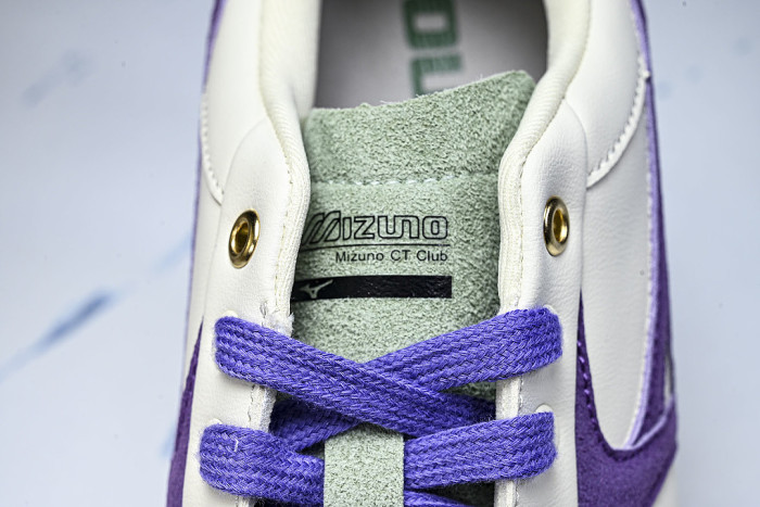 D1GH261007 CT CLUB RETRO LOW-TOP CASUAL SNEAKERS WHITE/PURPLE/GREEN/BROWN/GREY