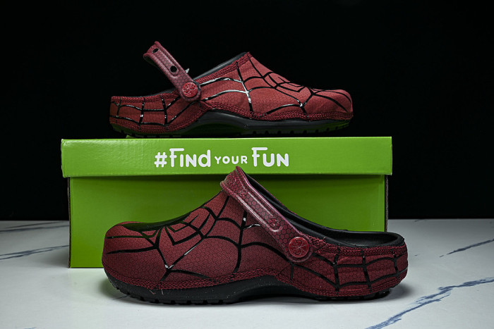 211489-90H FASHIONABLE RUBBER-SOLED FRONT-OPENING SLIPPERS RED/BLACK