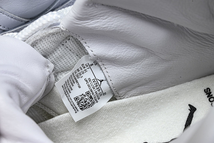 IV7639-100 COMME DES GARÇONS X AIR JORDAN 11 AJ11 WHITE/PURE WHITE