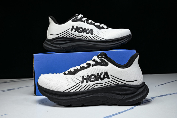 1176572 WHTB ONE CLIFTON 11 LIGHTWEIGHT AND BREATHABLE MESH RUNNING SHOES WHITE/BLACK