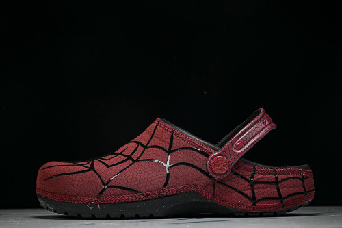 211489-90H FASHIONABLE RUBBER-SOLED FRONT-OPENING SLIPPERS RED/BLACK