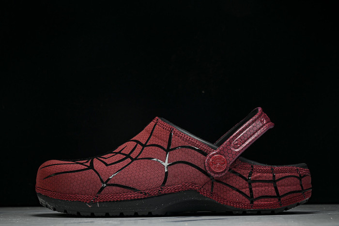 211489-90H FASHIONABLE RUBBER-SOLED FRONT-OPENING SLIPPERS RED/BLACK