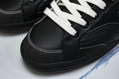 D1GH261005 CT CLUB RETRO LOW-TOP CASUAL SNEAKERS BLACK/BLACK/BLACK