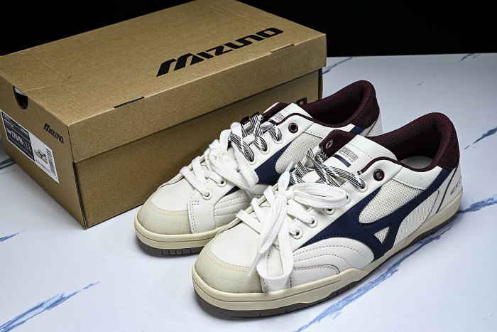 D1GH261010 CT CLUB RETRO LOW-TOP CASUAL SNEAKERS WHITE/BLUE/WINE RED/BEIGE