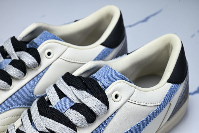 D1GH261002 CT CLUB RETRO LOW-TOP CASUAL SNEAKERS WHITE/BLUE/BLACK