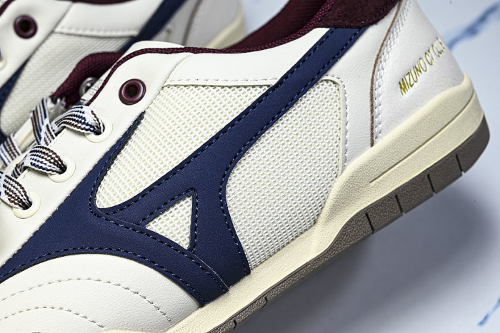 D1GH261010 CT CLUB RETRO LOW-TOP CASUAL SNEAKERS WHITE/BLUE/WINE RED/BEIGE