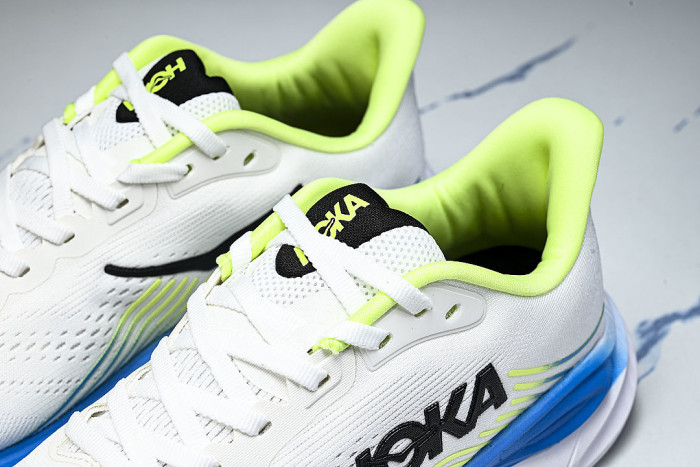 1176572 FLCK ONE CLIFTON 11 LIGHTWEIGHT AND BREATHABLE MESH RUNNING SHOES WHITE/BLUE/GREEN
