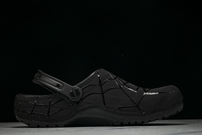 211489-90H FASHIONABLE RUBBER-SOLED FRONT-OPENING SLIPPERS BLACK/BLACK/BLACK