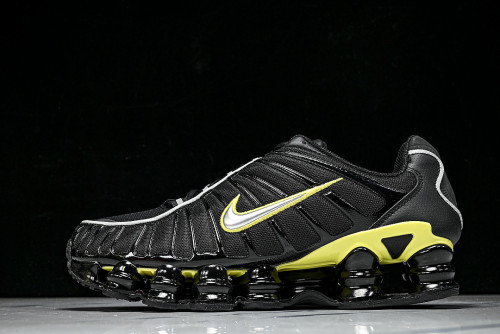 CNO151-002 SHOX TL BLACK/DYNAMIC YELLOW-METALLIC SILVER