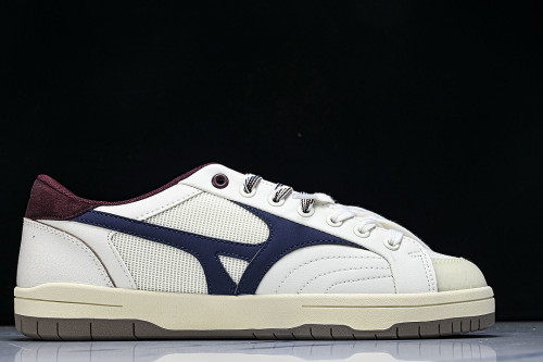 D1GH261010 CT CLUB RETRO LOW-TOP CASUAL SNEAKERS WHITE/BLUE/WINE RED/BEIGE