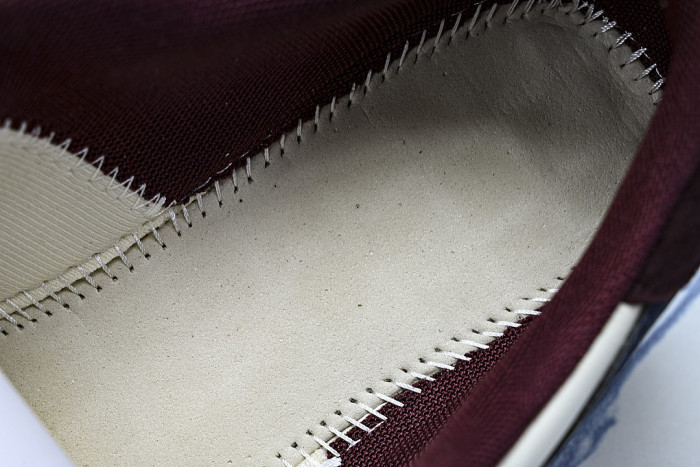 D1GH261010 CT CLUB RETRO LOW-TOP CASUAL SNEAKERS WHITE/BLUE/WINE RED/BEIGE