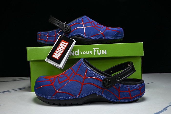 211489-90H FASHIONABLE RUBBER-SOLED FRONT-OPENING SLIPPERS BLUE/RED