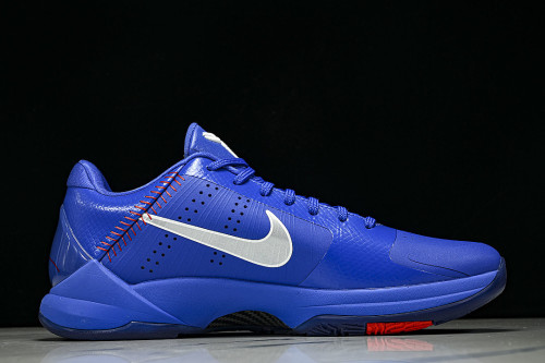 IO6256-400 ZOOM KOBE 5 CHAOS PRACTICAL BASKETBALL SHOES KLEIN BLUE/DARK BLUE
