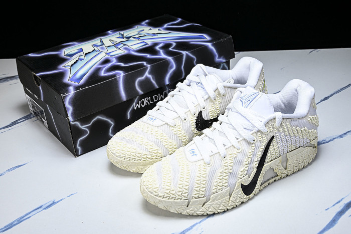 HF2794-101 JA 3 SOUND CHECK CASUAL BASKETBALL SHOES WHITE/PURE WHITE
