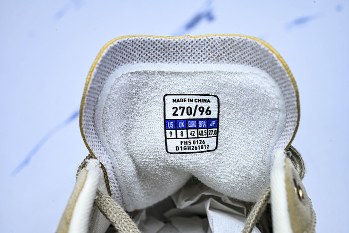 D1GH261012 CT CLUB RETRO LOW-TOP CASUAL SNEAKERS WHITE/YELLOW