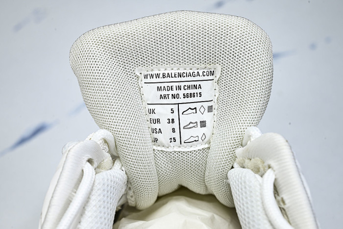 W2GN3-9610 BALENCIAGA TRACK.2 4.0 FOURTH GENERATION TRENDY RUNNING SHOES WHITE/OFF WHITE