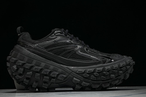 W2RA6-1000 DEFENDER RUBBER PLATFORM SNEAKERS BLACK/BLACK/BLACK