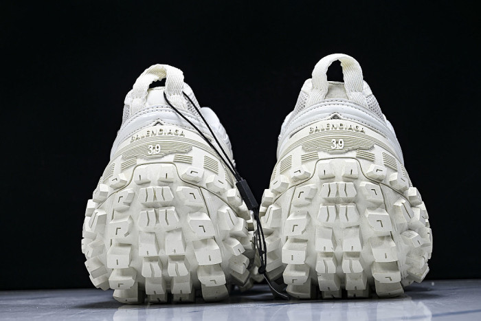 W2RAA9110 DEFENDER RUBBER PLATFORM SNEAKERS WHITE/BLACK/WHITE