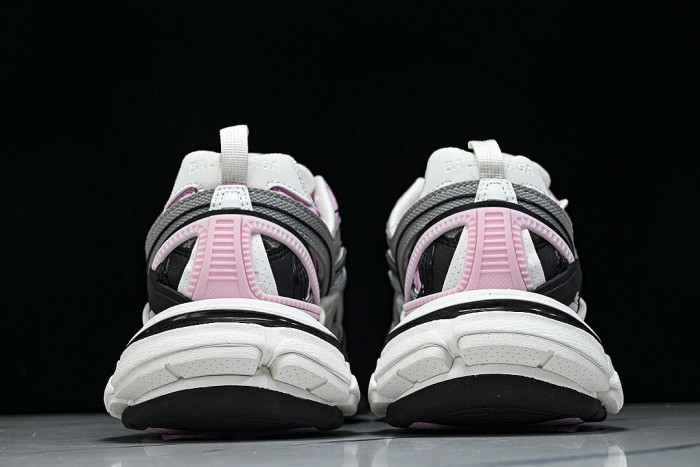 W3AE2-5291 BALENCIAGA TRACK.2 4.0 FOURTH GENERATION TRENDY RUNNING SHOES LIGHT PINK/DARK GRAY