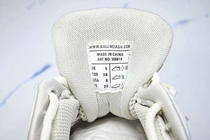 W2GN1-9000 BALENCIAGA TRACK.2 4.0 FOURTH GENERATION TRENDY RUNNING SHOES WHITE/OFF WHITE