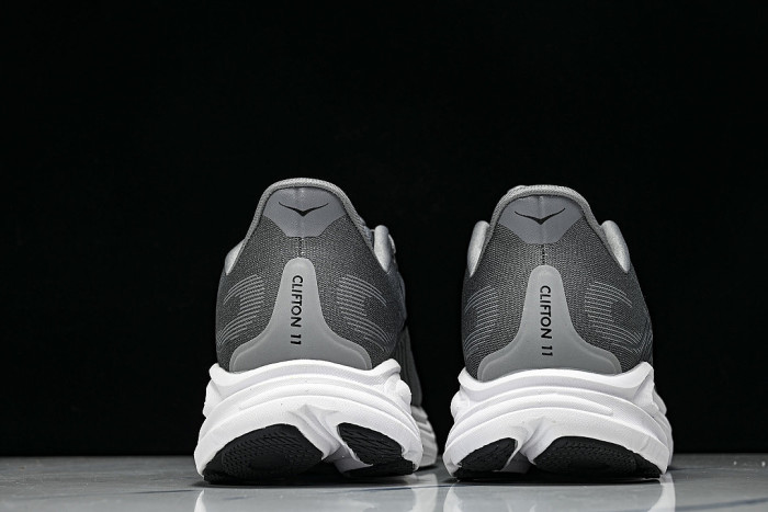 1176572-GCTC ONE ONE CLIFTON 11 KNITTED MESH RUNNING SHOES GREY/GREY/GREY