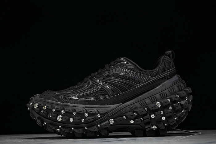W2RAD-1081 DEFENDER RUBBER PLATFORM SNEAKERS BLACK/BLACK/BLACK