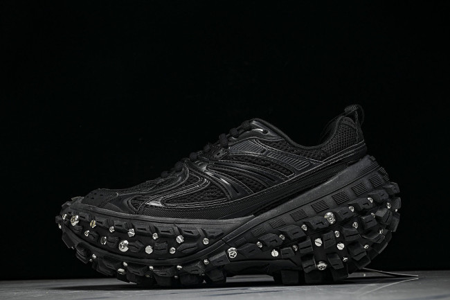 W2RAD-1081 DEFENDER RUBBER PLATFORM SNEAKERS BLACK/BLACK/BLACK
