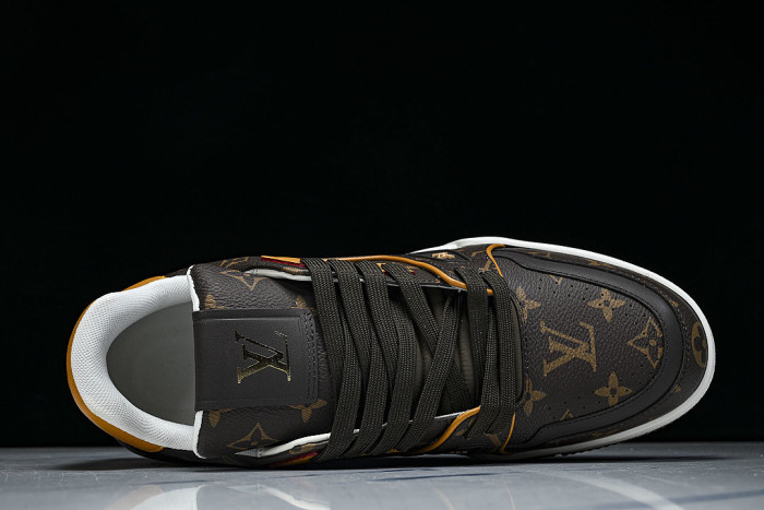 LOW-TOP CASUAL SPORTS SNEAKERS BROWN/BROWN/BROWN
