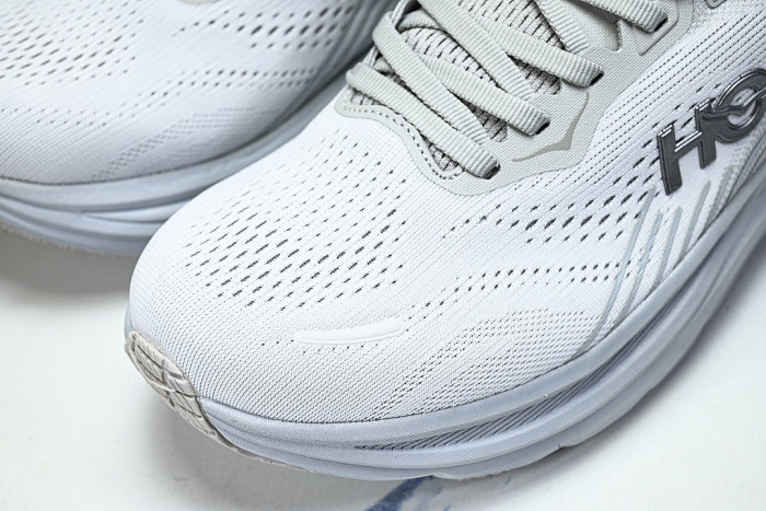 1176573-STMN ONE ONE CLIFTON 11 KNITTED MESH RUNNING SHOES WHITE/WHITE/WHITE