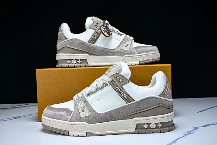 LOW-TOP CASUAL SPORTS SNEAKERS WHITE/PINK